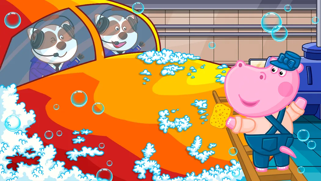 Hippo: Airport Profession Game [МОД Unlimited Money] Screenshot 3
