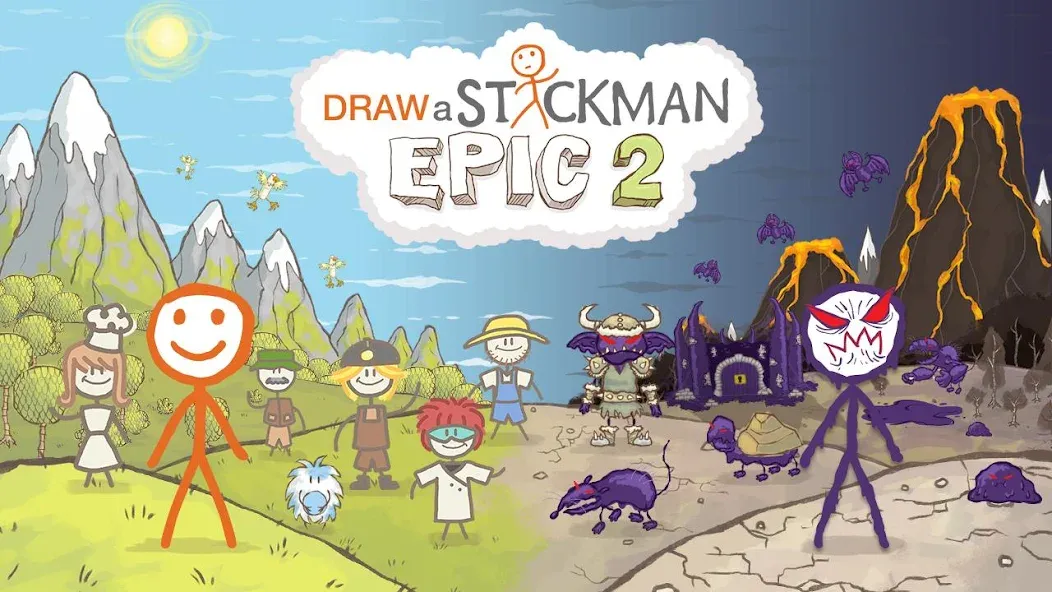 Draw a Stickman: EPIC 2 (Дроу э Стикман) [МОД Unlimited Money] Screenshot 1