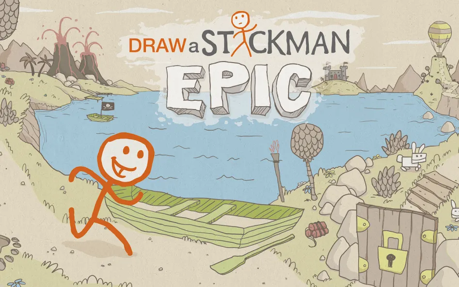 Draw a Stickman: EPIC Free (Нарисуй палочного человечка) [МОД Все открыто] Screenshot 1