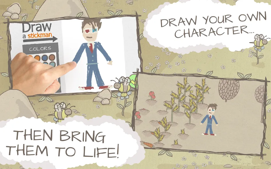 Draw a Stickman: EPIC Free (Нарисуй палочного человечка) [МОД Все открыто] Screenshot 2