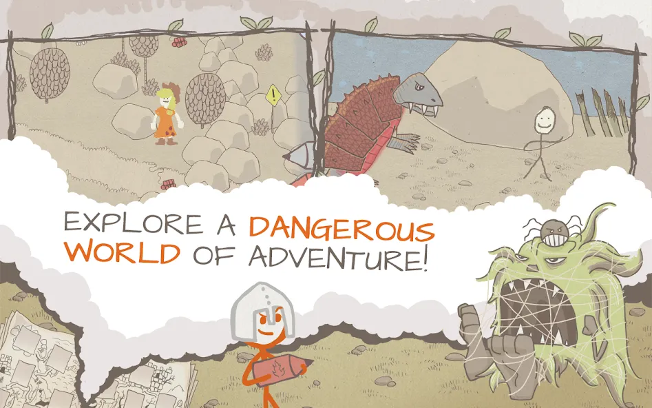 Draw a Stickman: EPIC Free (Нарисуй палочного человечка) [МОД Все открыто] Screenshot 3