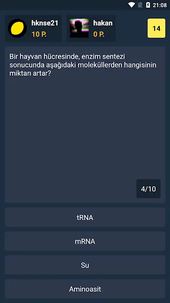 Biyoloji Quiz - PvP Online (Биология Квиз) [МОД Бесконечные монеты] Screenshot 2