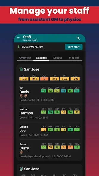 Hockey Legacy Manager 23 (Хоккей Легаси Менеджер 23) [МОД Бесконечные монеты] Screenshot 5
