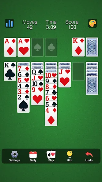Classic Solitaire - Klondike (Солитер Клондайк Классик) [МОД Много монет] Screenshot 5