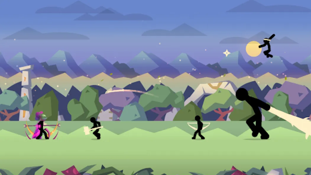 Stick Fight: Shadow Archer (Стк Файт) [МОД Меню] Screenshot 2