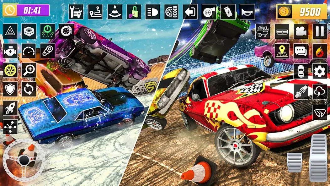 X Demolition Derby : Car Games [МОД Много монет] Screenshot 5