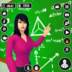 Скачать взломанную High School Teacher Life Game  [МОД Все открыто]
