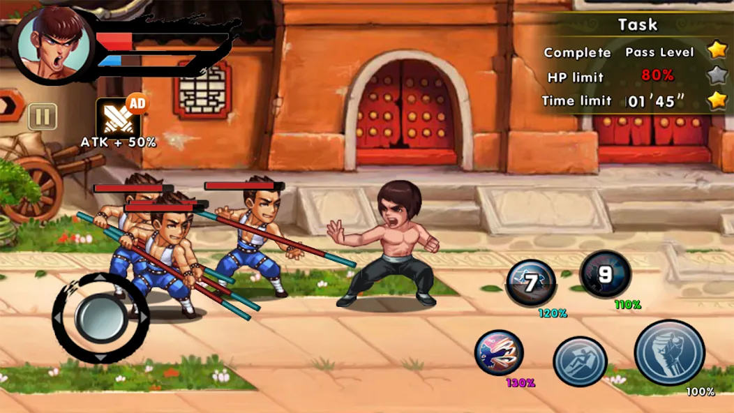 Kung Fu Attack: Final Fight (Кунгфу Атака) [МОД Меню] Screenshot 2