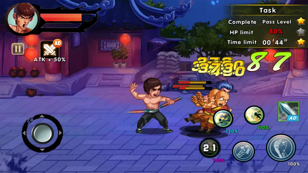 Kung Fu Attack: Final Fight (Кунгфу Атака) [МОД Меню] Screenshot 3