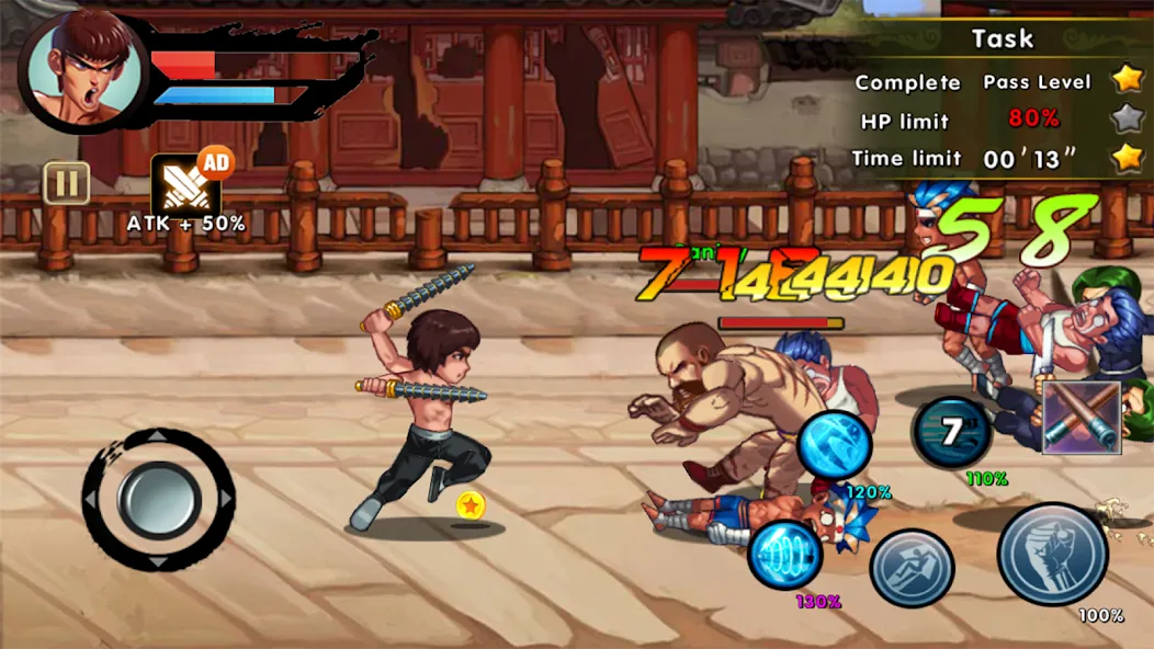Kung Fu Attack: Final Fight (Кунгфу Атака) [МОД Меню] Screenshot 4