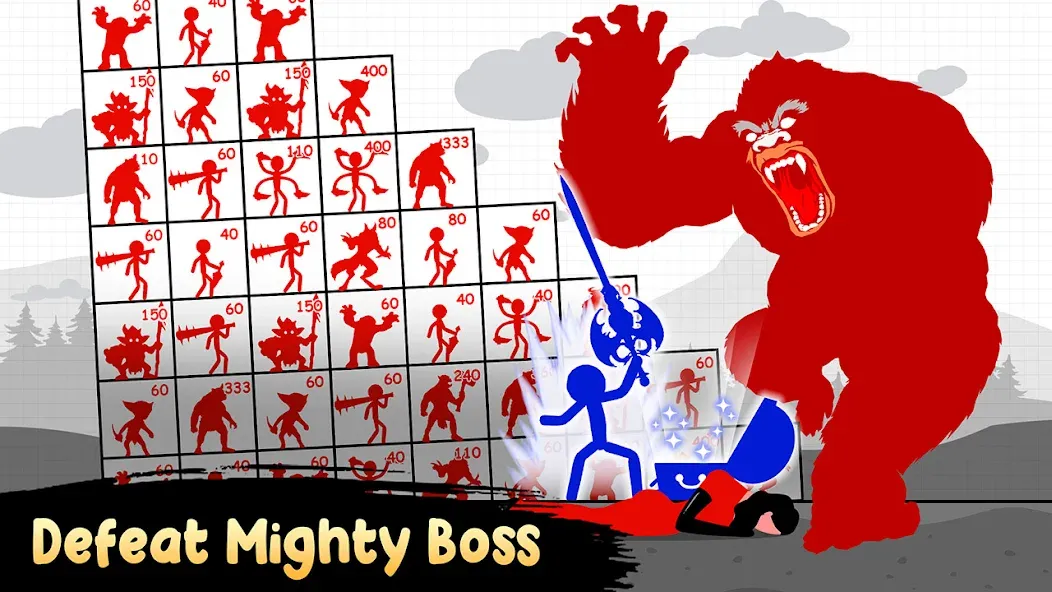 Stick Hero: Tower Defense (тик Хиро) [МОД Бесконечные монеты] Screenshot 1