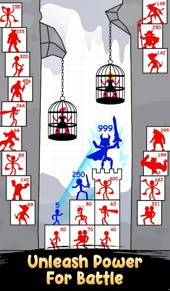 Stick Hero: Tower Defense (тик Хиро) [МОД Бесконечные монеты] Screenshot 2