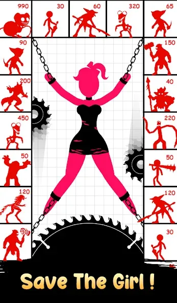 Stick Hero: Tower Defense (тик Хиро) [МОД Бесконечные монеты] Screenshot 3