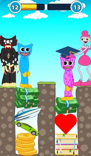 Hugy's Funny Animated Story [МОД Все открыто] Screenshot 4