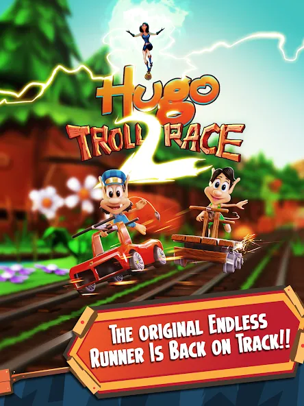 Hugo Troll Race 2: Rail Rush (Хуго Тролл Гонка 2) [МОД Бесконечные деньги] Screenshot 5