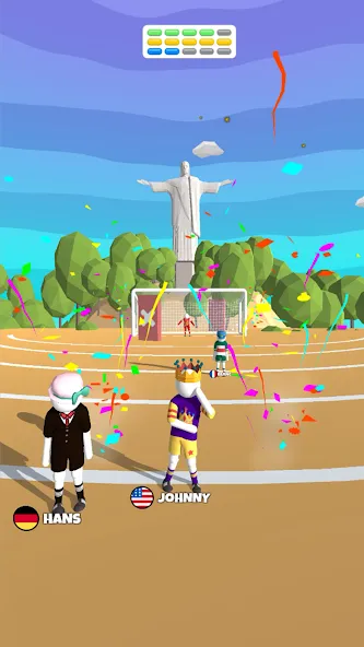 Goal Party - Soccer Freekick (Гоал Парти) [МОД Бесконечные монеты] Screenshot 1