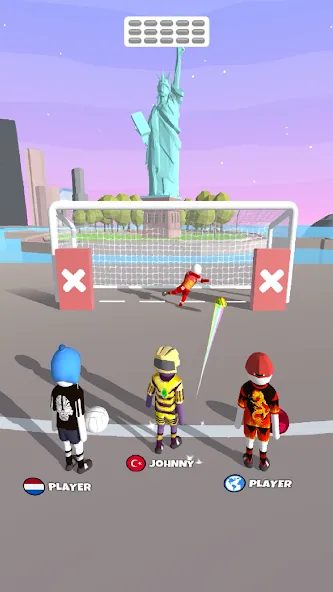 Goal Party - Soccer Freekick (Гоал Парти) [МОД Бесконечные монеты] Screenshot 2
