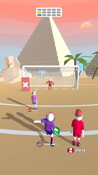 Goal Party - Soccer Freekick (Гоал Парти) [МОД Бесконечные монеты] Screenshot 3