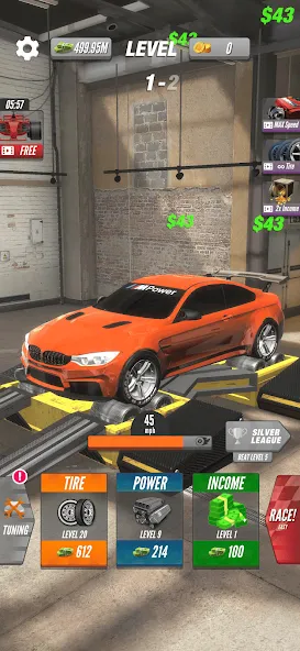Dyno 2 Race - Car Tuning (Дино 2 Гонка) [МОД Unlocked] Screenshot 1