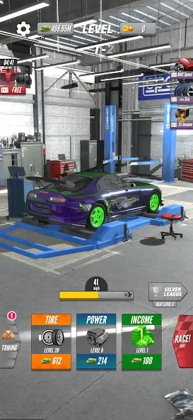 Dyno 2 Race - Car Tuning (Дино 2 Гонка) [МОД Unlocked] Screenshot 2