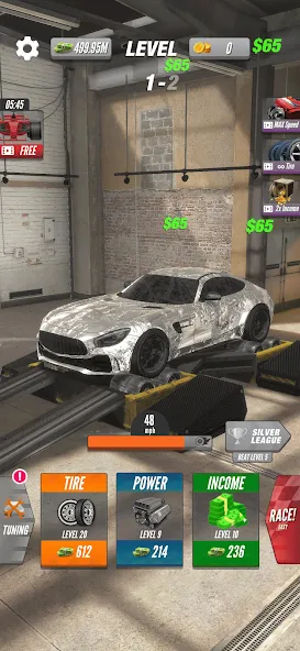 Dyno 2 Race - Car Tuning (Дино 2 Гонка) [МОД Unlocked] Screenshot 3