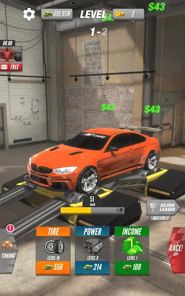 Dyno 2 Race - Car Tuning (Дино 2 Гонка) [МОД Unlocked] Screenshot 5
