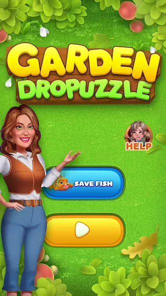 Garden Dropuzzle (Гарден Дропазл) [МОД Бесконечные монеты] Screenshot 1