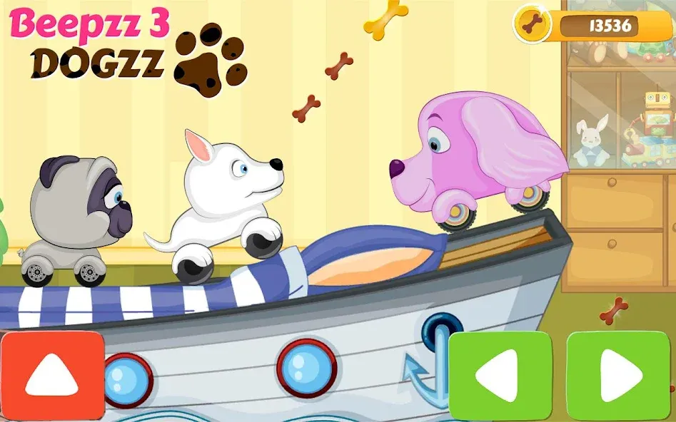 Racing games for kids - Dogs [МОД Бесконечные монеты] Screenshot 1