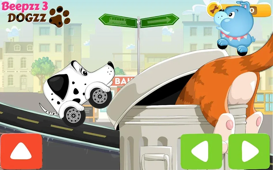 Racing games for kids - Dogs [МОД Бесконечные монеты] Screenshot 3