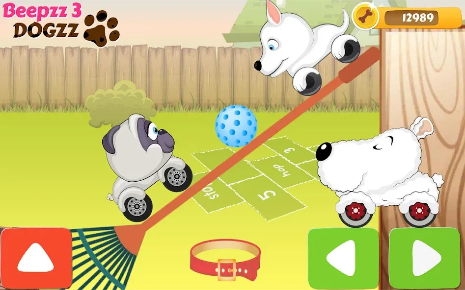 Racing games for kids - Dogs [МОД Бесконечные монеты] Screenshot 4