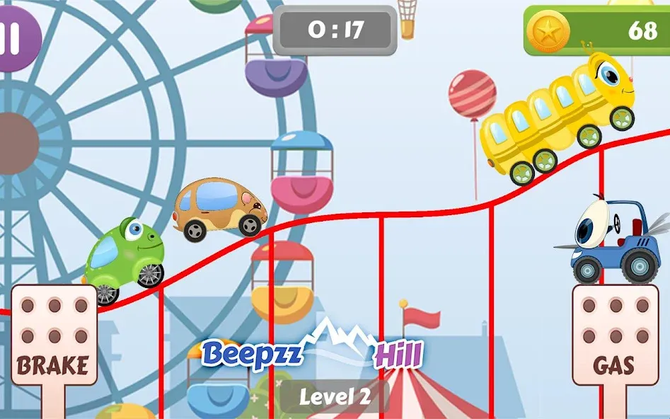 Car Racing game for toddlers [МОД Menu] Screenshot 1