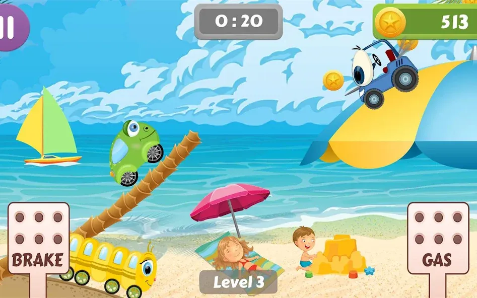Car Racing game for toddlers [МОД Menu] Screenshot 4