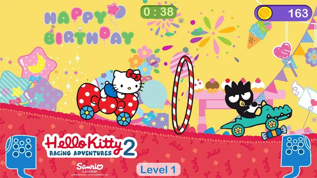 Hello Kitty games - car game [МОД Все открыто] Screenshot 1