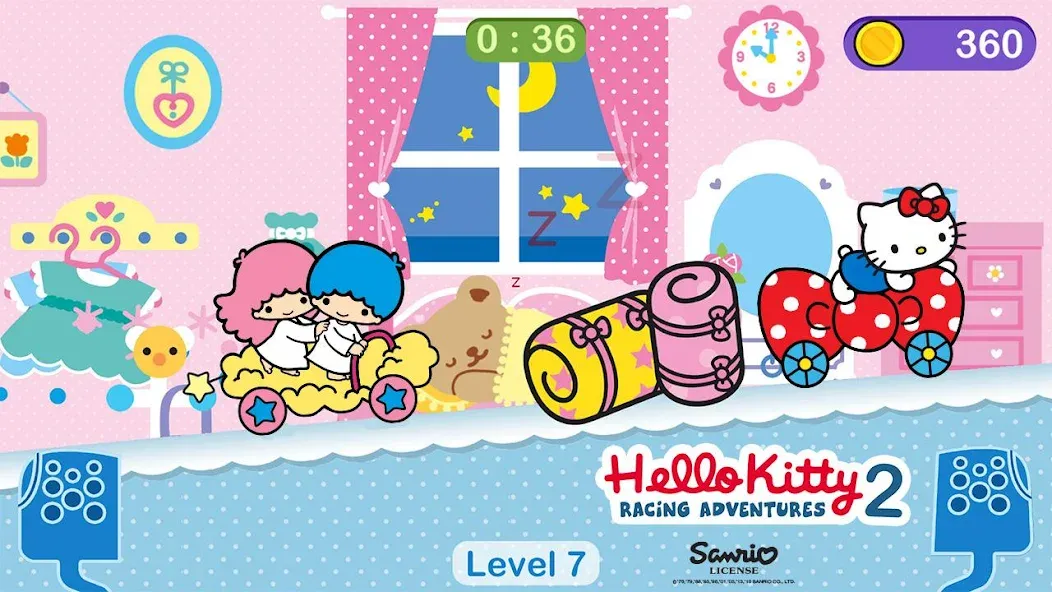 Hello Kitty games - car game [МОД Все открыто] Screenshot 4