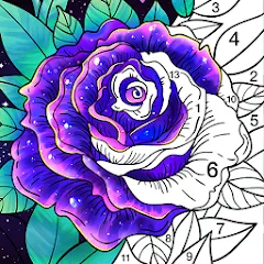 Скачать взломанную Coloring Book: Color by Number (Колоринг Бук)  [МОД Много денег]