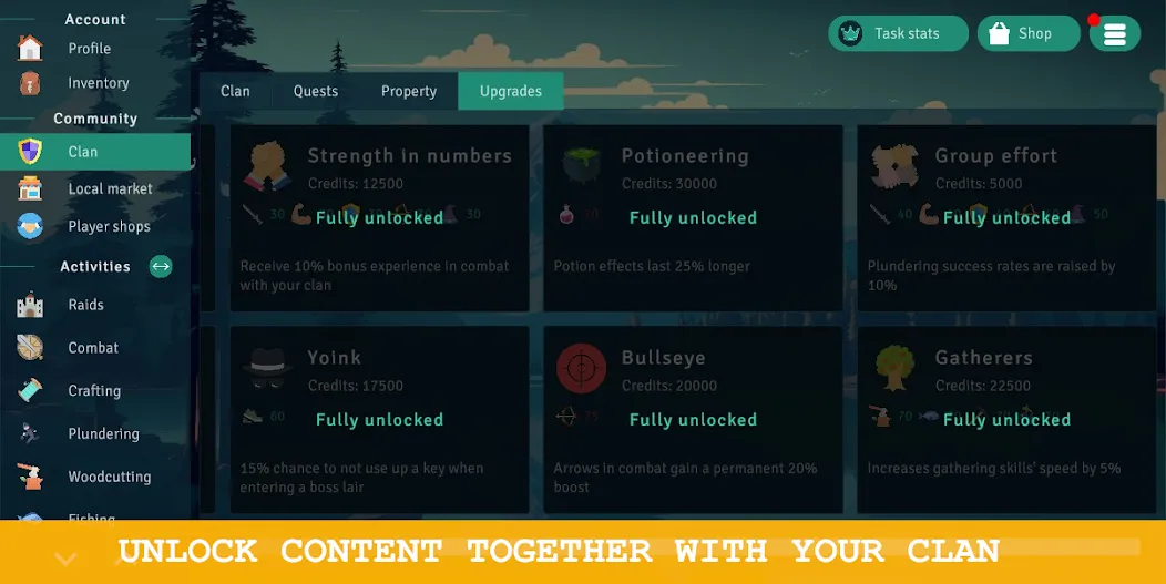 Idle Clans - MMORPG (Айдл Кланс) [МОД Все открыто] Screenshot 3