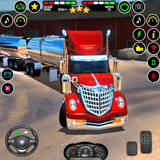 US Truck Driving Cargo Game 3D (Американский грузовик водителя) [МОД Много монет] Screenshot 1