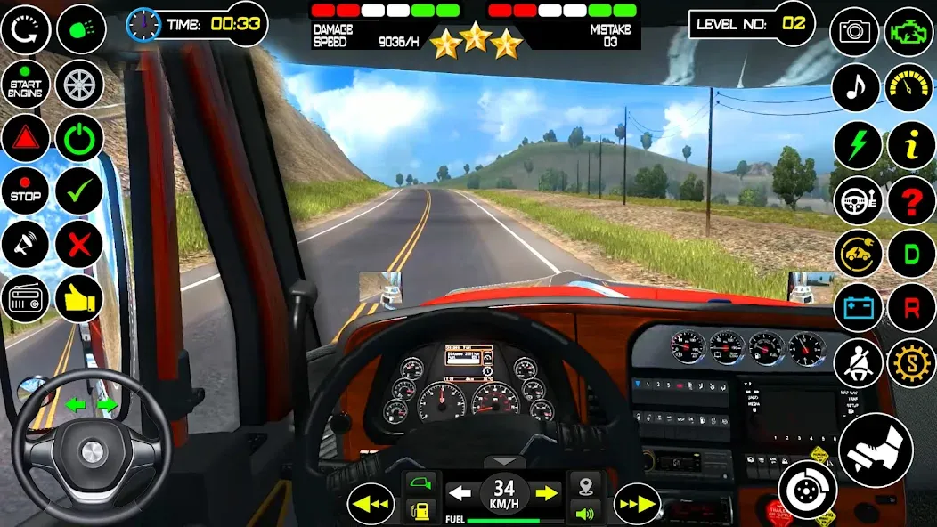 US Truck Driving Cargo Game 3D (Американский грузовик водителя) [МОД Много монет] Screenshot 4