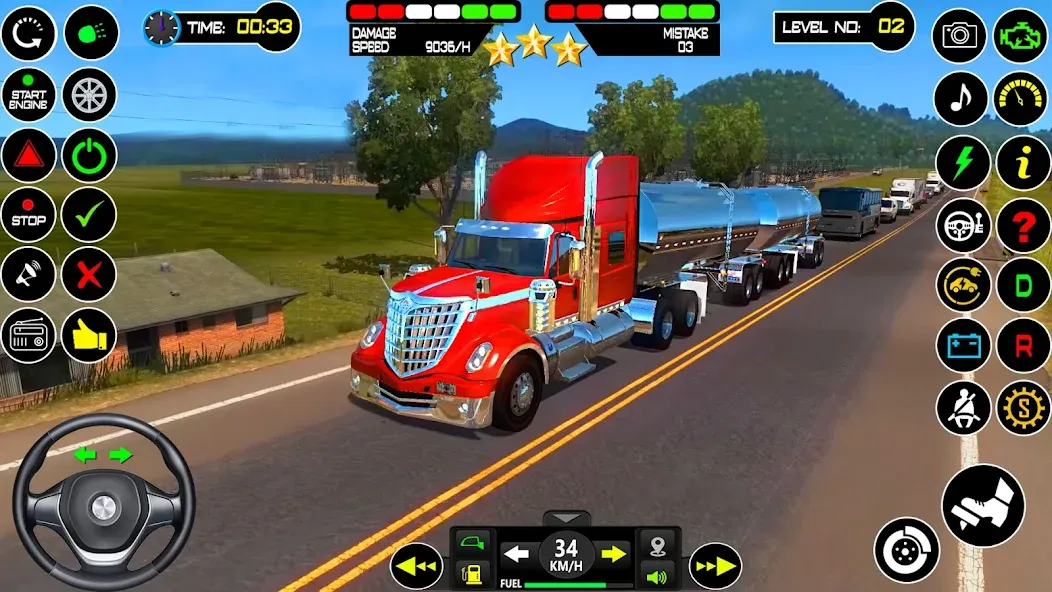 US Truck Driving Cargo Game 3D (Американский грузовик водителя) [МОД Много монет] Screenshot 5