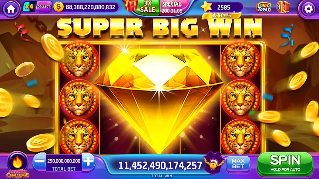 Lava Slots - Casino Games (Лава Слотс) [МОД Mega Pack] Screenshot 2