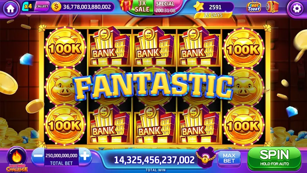 Lava Slots - Casino Games (Лава Слотс) [МОД Mega Pack] Screenshot 3