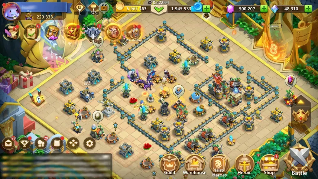 Castle Clash: World Ruler (Кастл Клаш) [МОД Бесконечные монеты] Screenshot 1