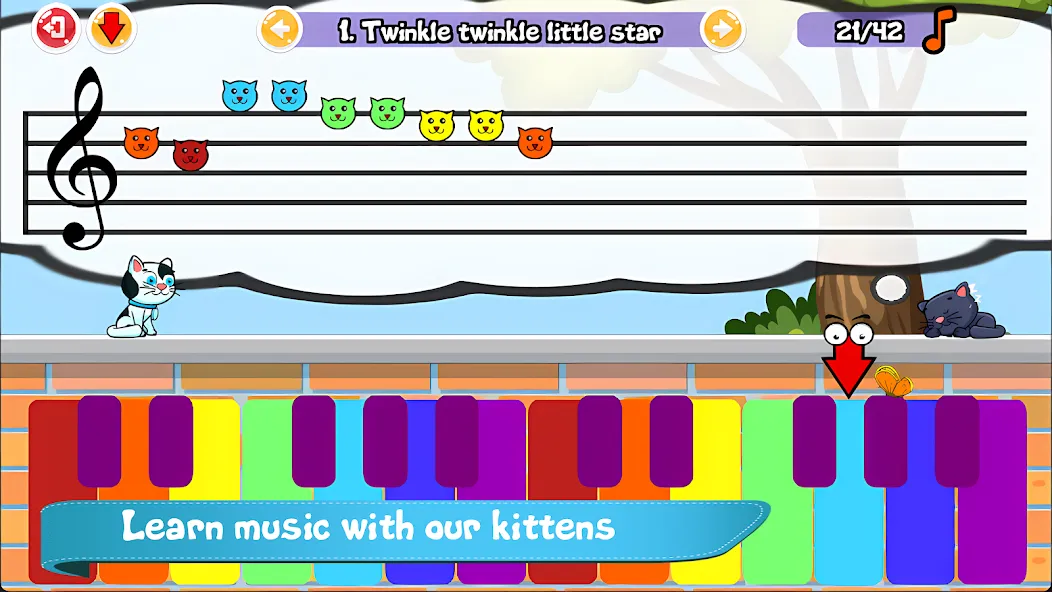 Cat Piano Meow - Sounds & Game [МОД Бесконечные деньги] Screenshot 1
