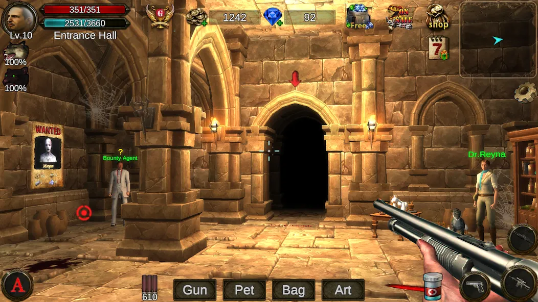 Dungeon Shooter : Dark Temple (Данжен Шутер) [МОД Бесконечные деньги] Screenshot 1
