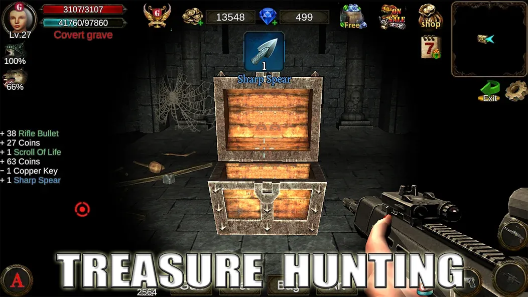 Dungeon Shooter : Dark Temple (Данжен Шутер) [МОД Бесконечные деньги] Screenshot 4