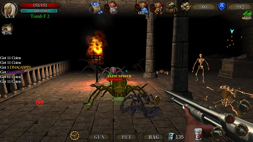 Dungeon Shooter : Dark Temple (Данжен Шутер) [МОД Бесконечные деньги] Screenshot 5