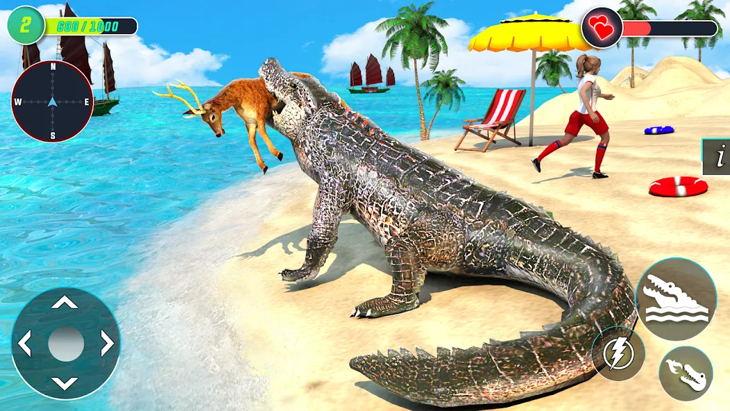 Crocodile Games: Animal Games [МОД Unlocked] Screenshot 1