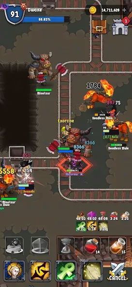 The Walking Hero - Idle RPG (Зе Волкинг Хиро) [МОД Много денег] Screenshot 1