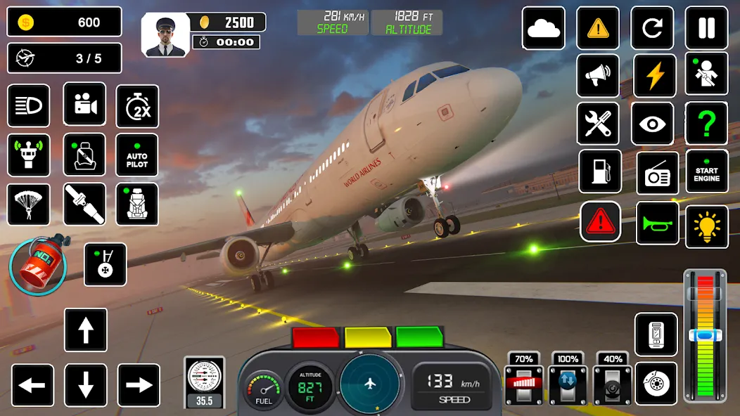 Pilot Flight Simulator Games [МОД Меню] Screenshot 1