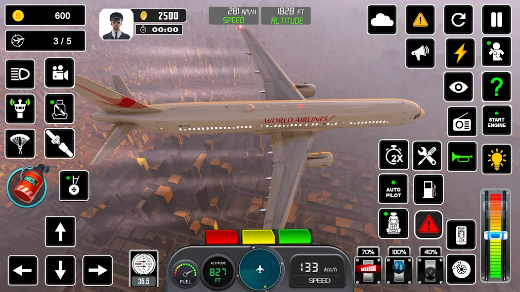 Pilot Flight Simulator Games [МОД Меню] Screenshot 2